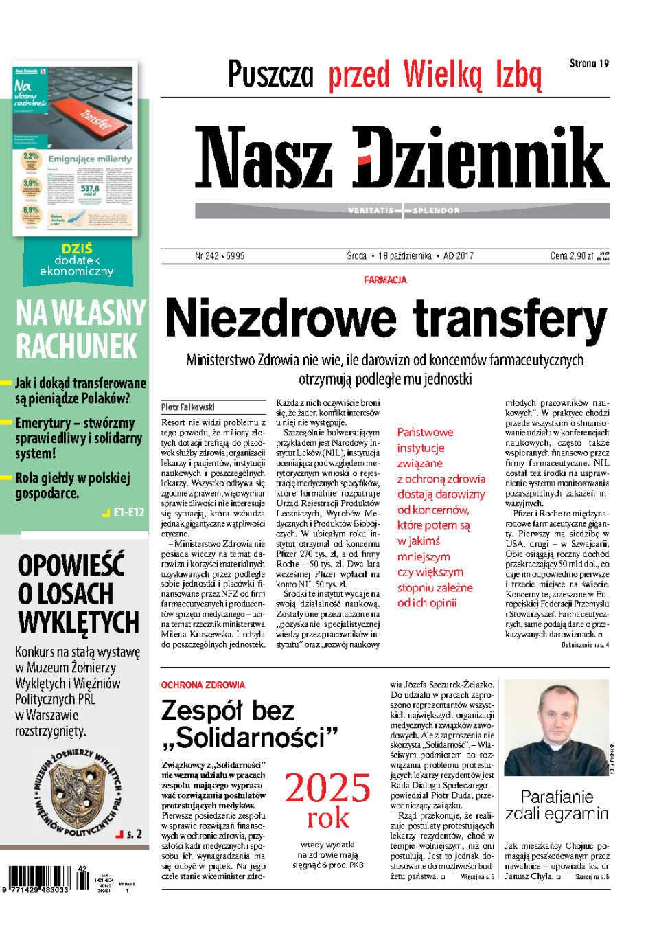 Nasz Dziennik z dnia 18.10.2017 wydanie PDF
