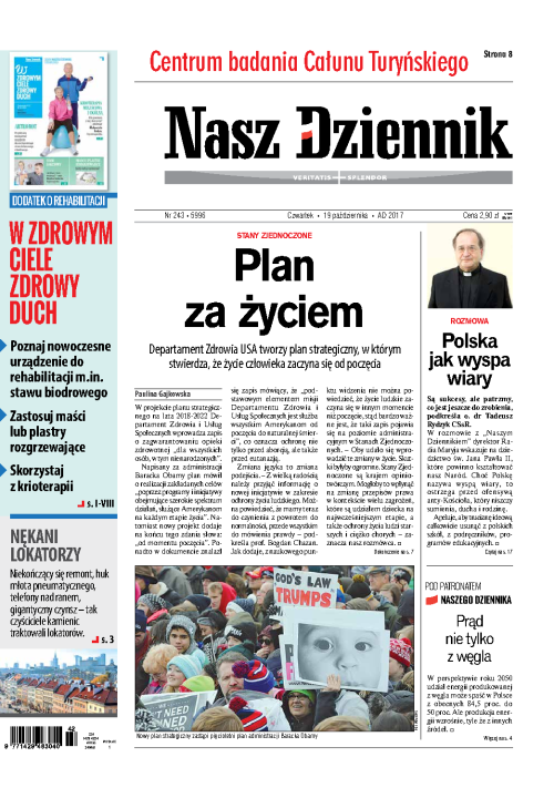 Nasz Dziennik z dnia 19.10.2017 wydanie PDF