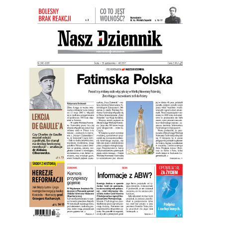 Nasz Dziennik z dnia 25.10.2017 wydanie PDF