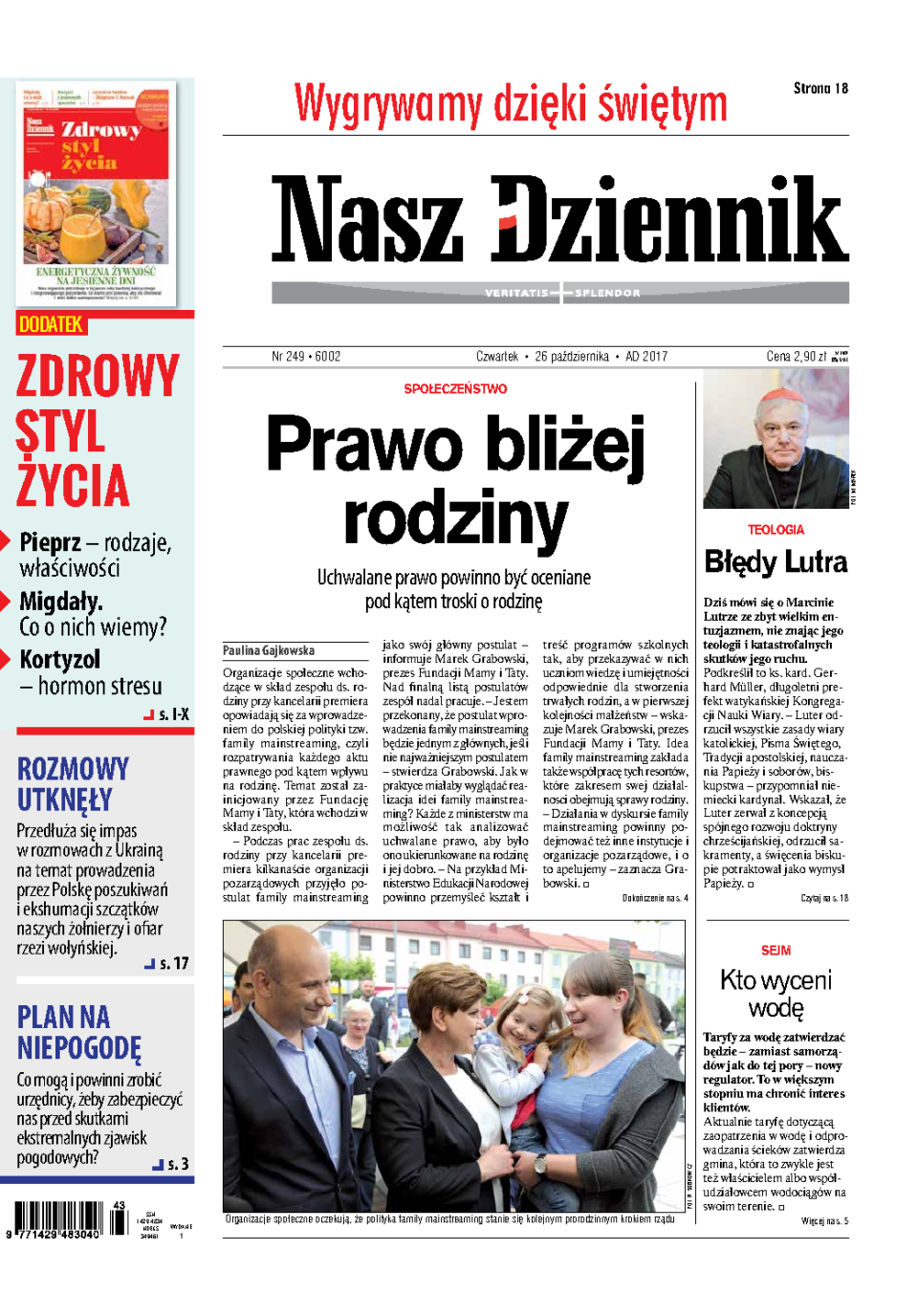 Nasz Dziennik z dnia 26.10.2017 wydanie PDF