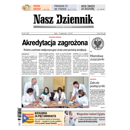 Nasz Dziennik z dnia 27.10.2017 wydanie PDF