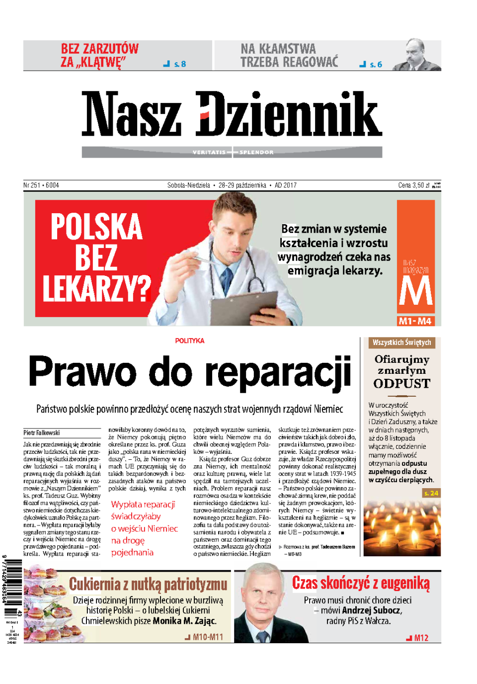 Nasz Dziennik z dnia 28.10.2017 wydanie PDF