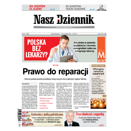 Nasz Dziennik z dnia 28.10.2017 wydanie PDF
