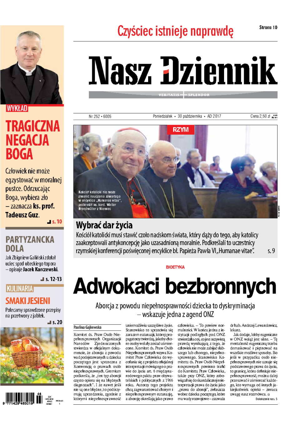 Nasz Dziennik z dnia 30.10.2017 wydanie PDF