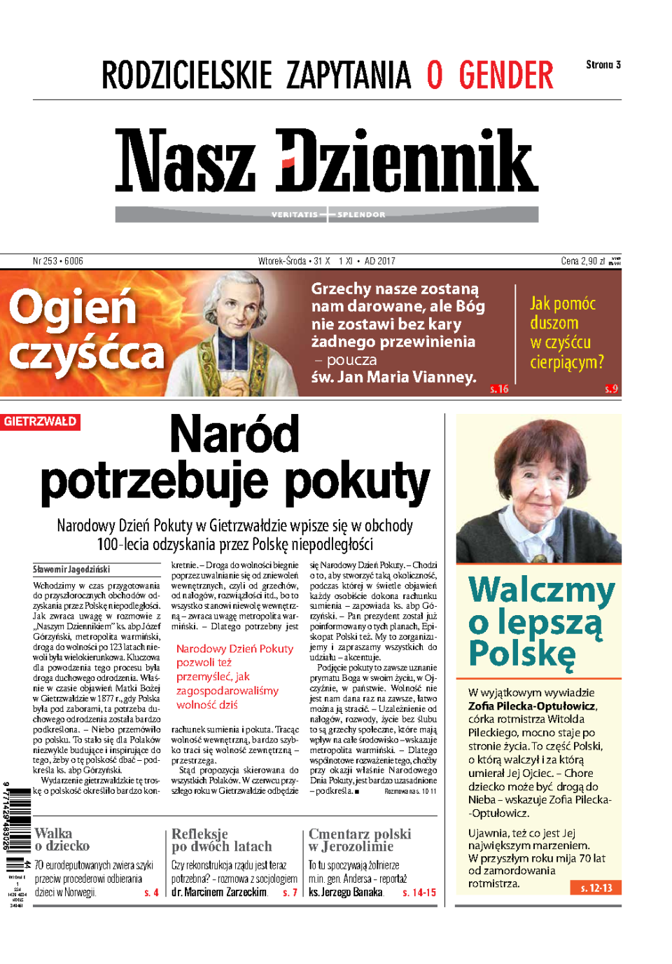 Nasz Dziennik z dnia 31.10.2017 wydanie PDF