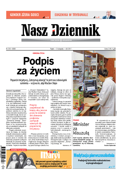 Nasz Dziennik z dnia 03.11.2017 wydanie PDF