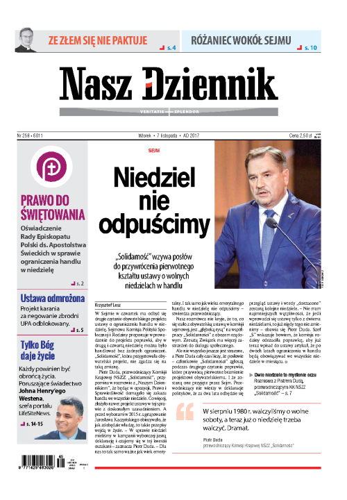 Nasz Dziennik z dnia 07.11.2017 wydanie PDF