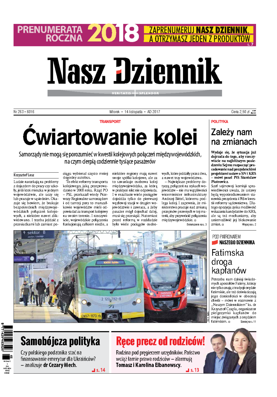 Nasz Dziennik z dnia 14.11.2017 wydanie PDF