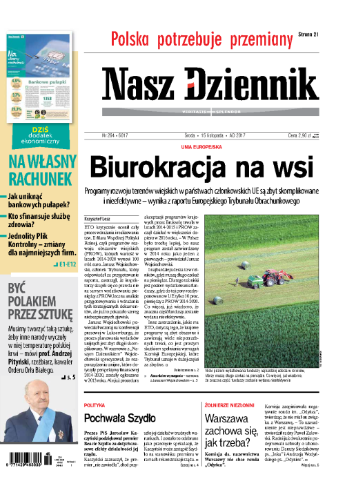 Nasz Dziennik z dnia 15.11.2017 wydanie PDF