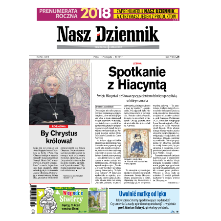 Nasz Dziennik z dnia 17.11.2017 wydanie PDF