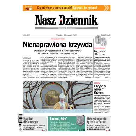 Nasz Dziennik z dnia 20.11.2017 wydanie PDF