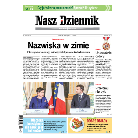 Nasz Dziennik z dnia 24.11.2017 wydanie PDF