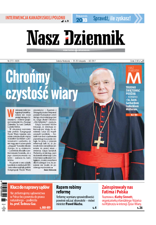 Nasz Dziennik z dnia 25.11.2017 wydanie PDF