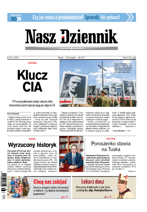 Nasz Dziennik z dnia 28.11.2017 wydanie PDF