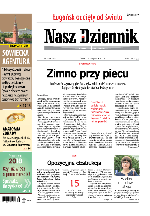 Nasz Dziennik z dnia 29.11.2017 wydanie PDF