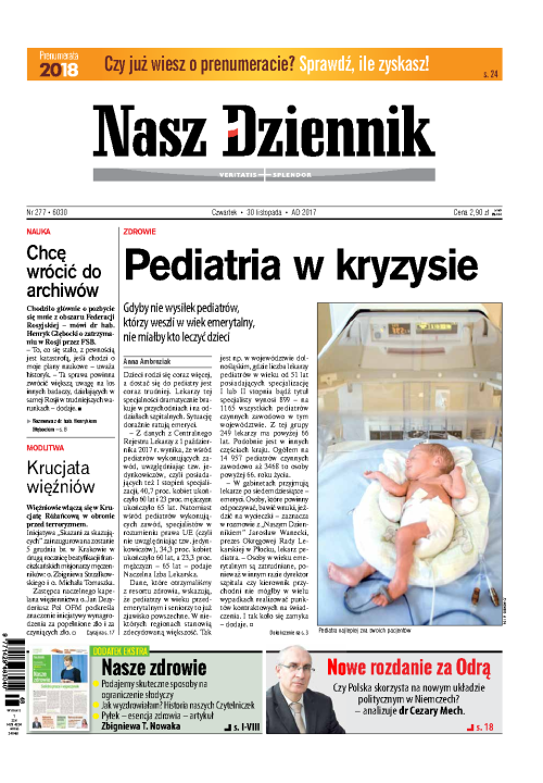 Nasz Dziennik z dnia 30.11.2017 wydanie PDF