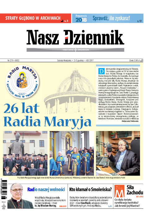 Nasz Dziennik z dnia 02.12.2017 wydanie PDF