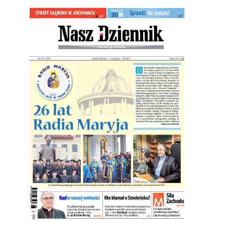 Nasz Dziennik z dnia 02.12.2017 wydanie PDF