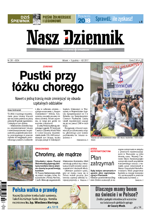 Nasz Dziennik z dnia 05.12.2017 wydanie PDF