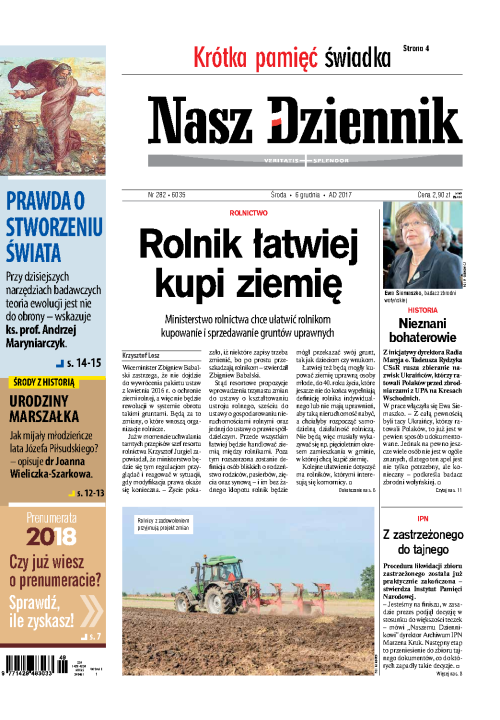 Nasz Dziennik z dnia 06.12.2017 wydanie PDF
