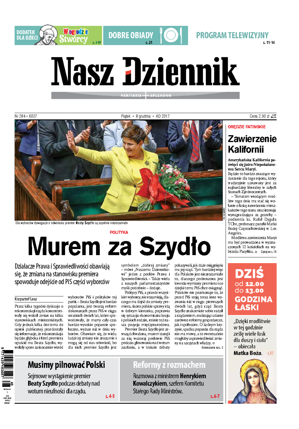 Nasz Dziennik z dnia 08.12.2017 wydanie PDF