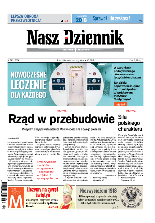 Nasz Dziennik z dnia 09.12.2017 wydanie PDF