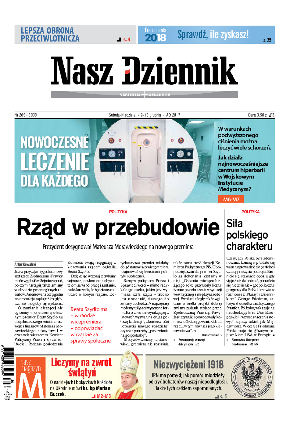 Nasz Dziennik z dnia 09.12.2017 wydanie PDF