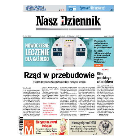 Nasz Dziennik z dnia 09.12.2017 wydanie PDF