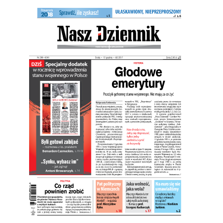 Nasz Dziennik z dnia 13.12.2017 wydanie PDF