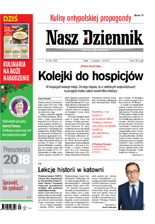 Nasz Dziennik z dnia 15.12.2017 wydanie PDF