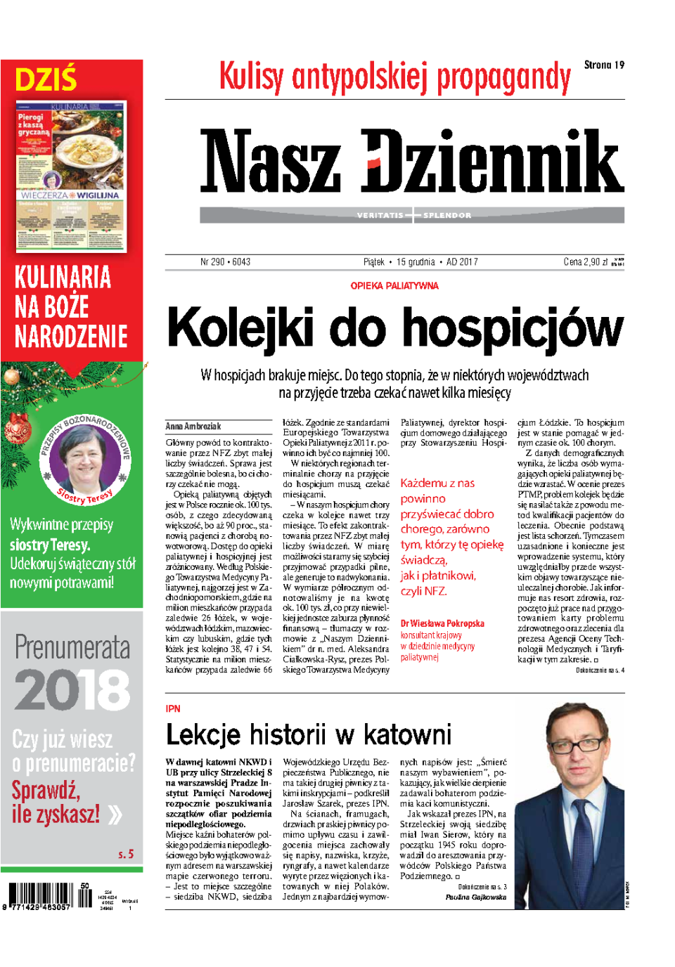 Nasz Dziennik z dnia 15.12.2017 wydanie PDF