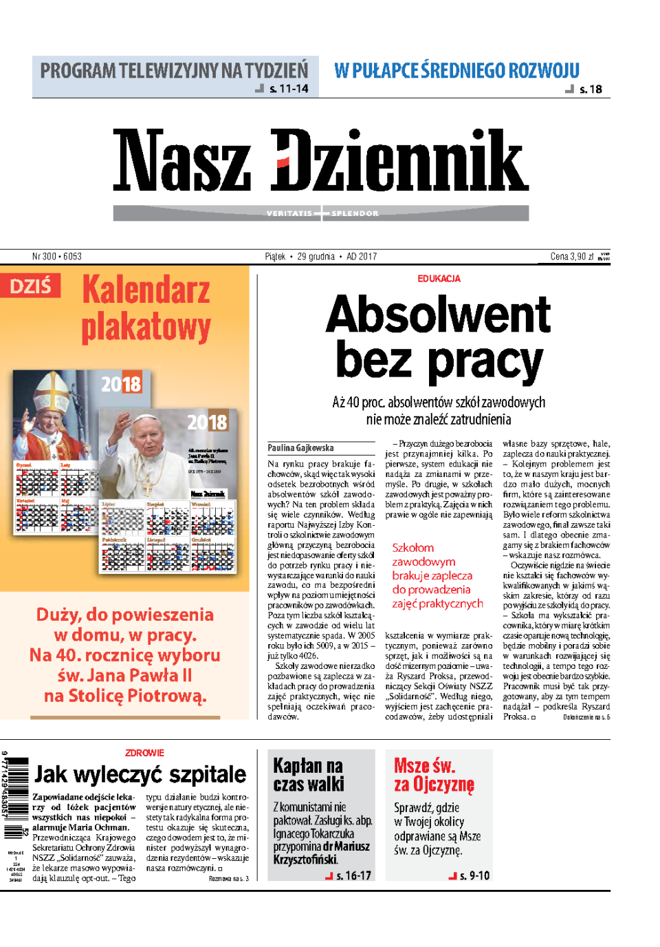 Nasz Dziennik z dnia 29.12.2017 wydanie PDF