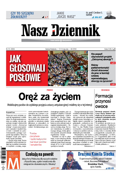 Nasz Dziennik z dnia 13.01.2018 wydanie PDF