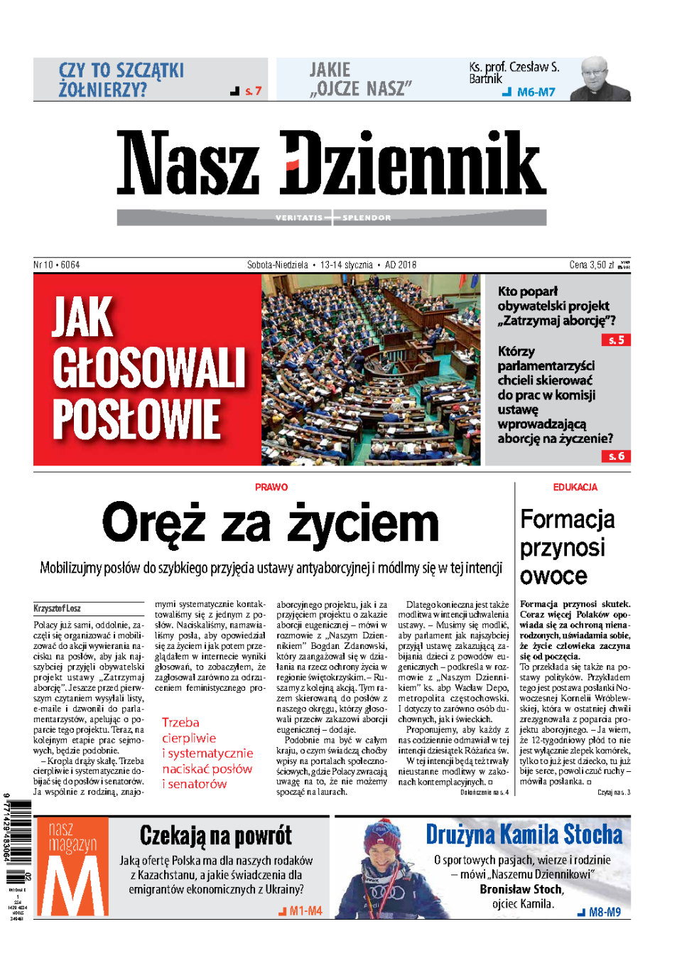 Nasz Dziennik z dnia 13.01.2018 wydanie PDF