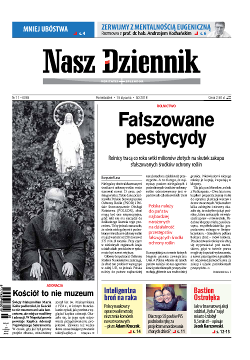 Nasz Dziennik z dnia 15.01.2018 wydanie PDF