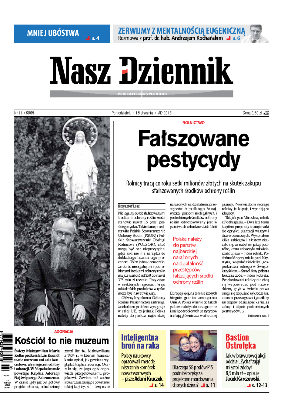 Nasz Dziennik z dnia 15.01.2018 wydanie PDF