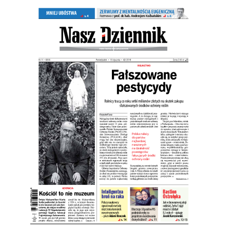 Nasz Dziennik z dnia 15.01.2018 wydanie PDF