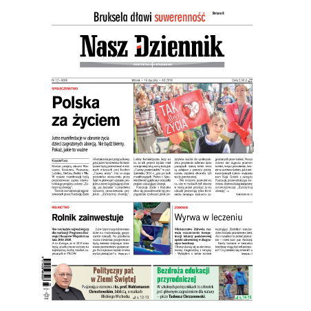 Nasz Dziennik z dnia 16.01.2018 wydanie PDF