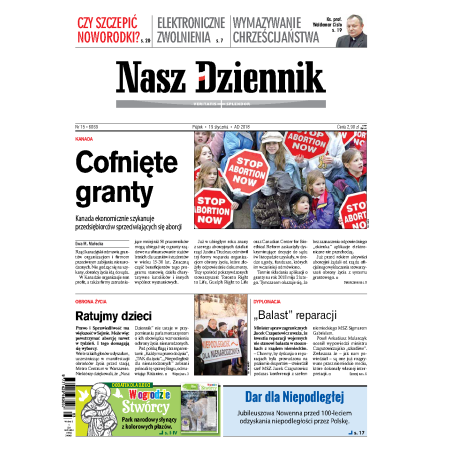 Nasz Dziennik z dnia 19.01.2018 wydanie PDF