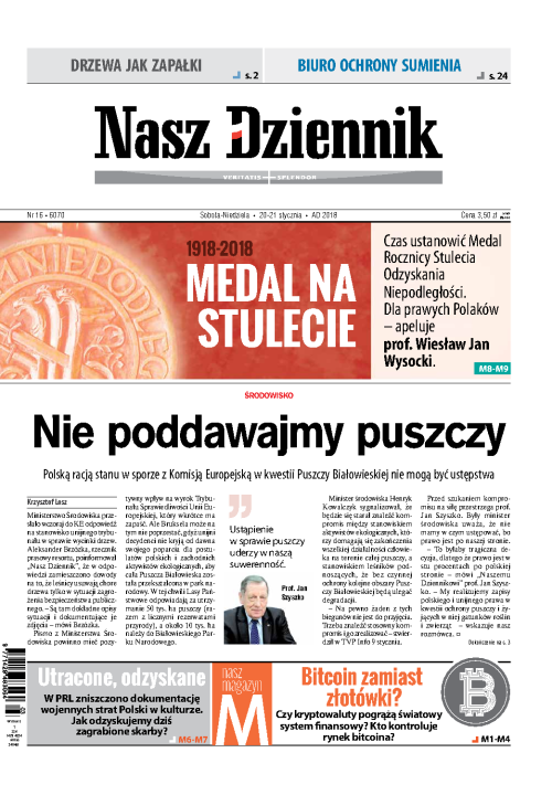 Nasz Dziennik z dnia 20.01.2018 wydanie PDF