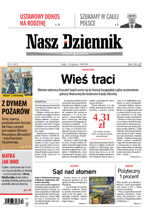 Nasz Dziennik z dnia 24.01.2018 wydanie PDF