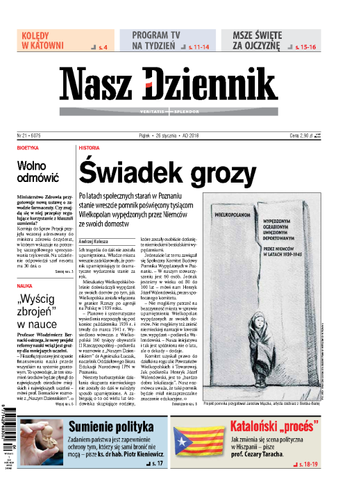 Nasz Dziennik z dnia 26.01.2018 wydanie PDF