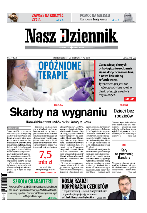 Nasz Dziennik z dnia 27.01.2018 wydanie PDF