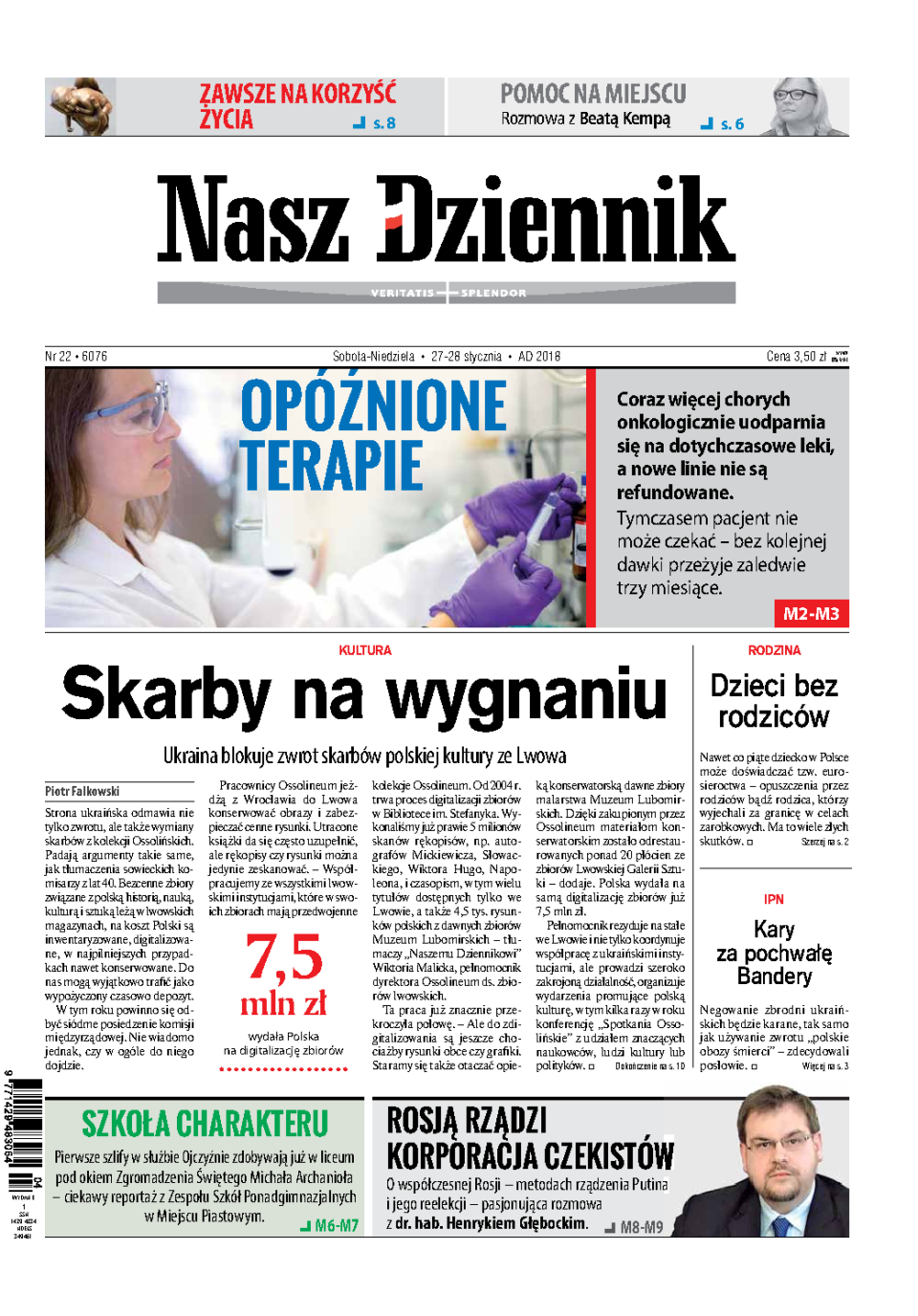 Nasz Dziennik z dnia 27.01.2018 wydanie PDF