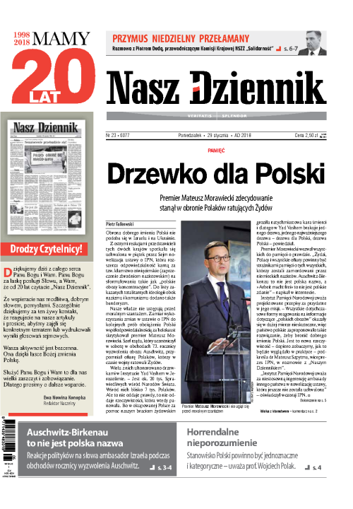 Nasz Dziennik z dnia 29.01.2018 wydanie PDF