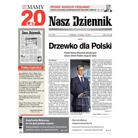 Nasz Dziennik z dnia 29.01.2018 wydanie PDF