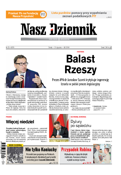 Nasz Dziennik z dnia 31.01.2018 wydanie PDF
