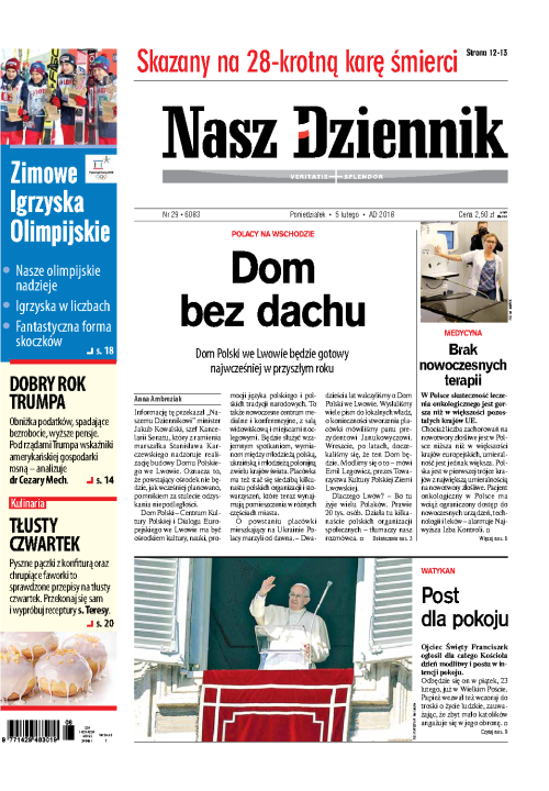 Nasz Dziennik z dnia 05.02.2018 wydanie PDF