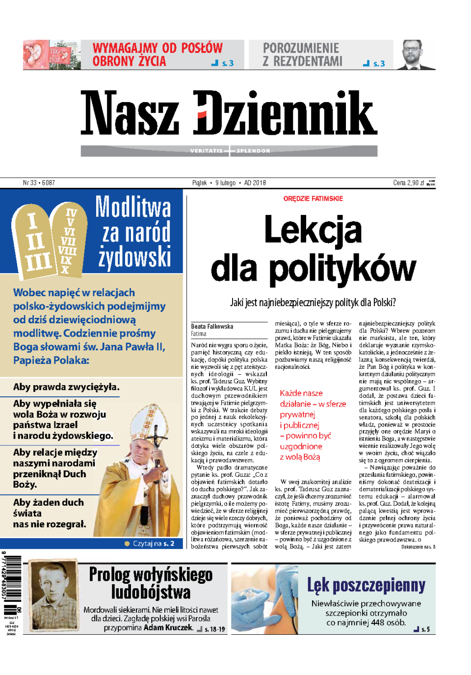 Nasz Dziennik z dnia 09.02.2018 wydanie PDF