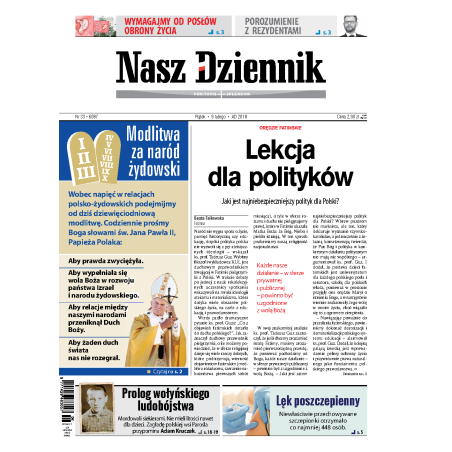 Nasz Dziennik z dnia 09.02.2018 wydanie PDF